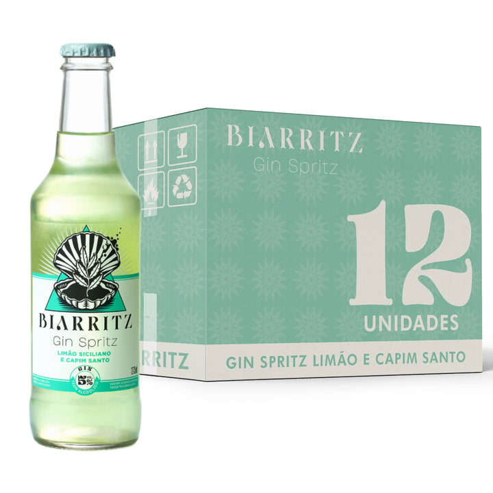 🍋 Limão Siciliano & Capim-Santo – Longneck 275ml Biarritz Spirit