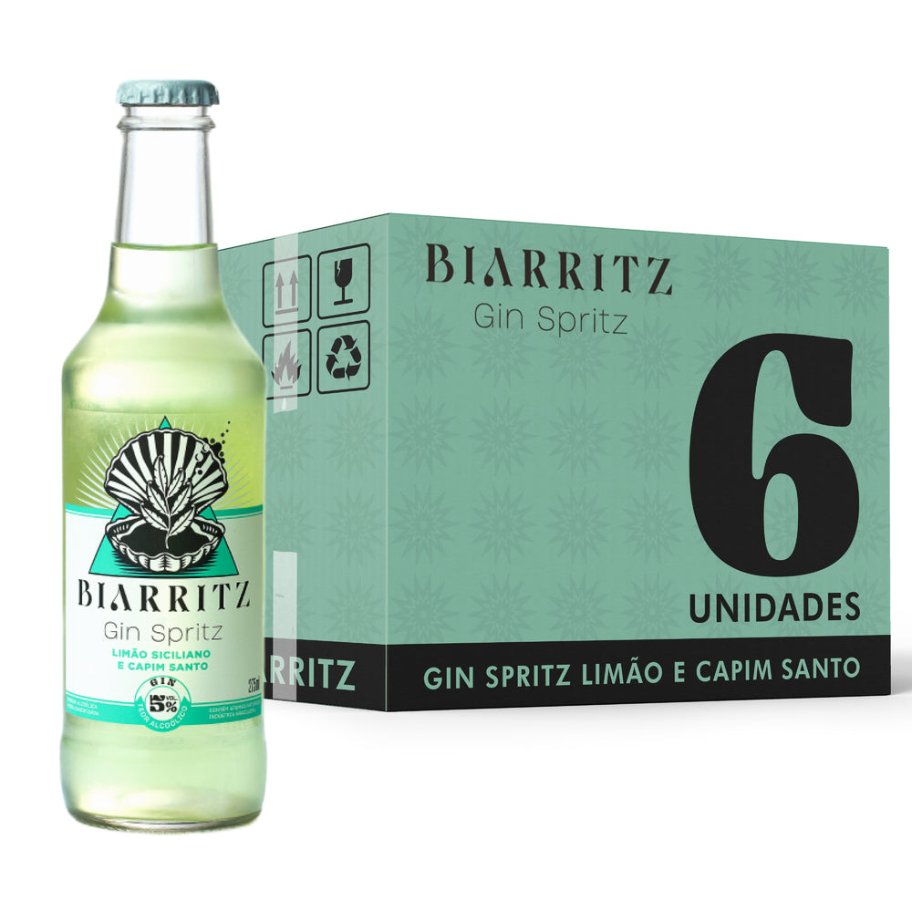 🍋 Limão Siciliano & Capim-Santo – Longneck 275ml Biarritz Spirit