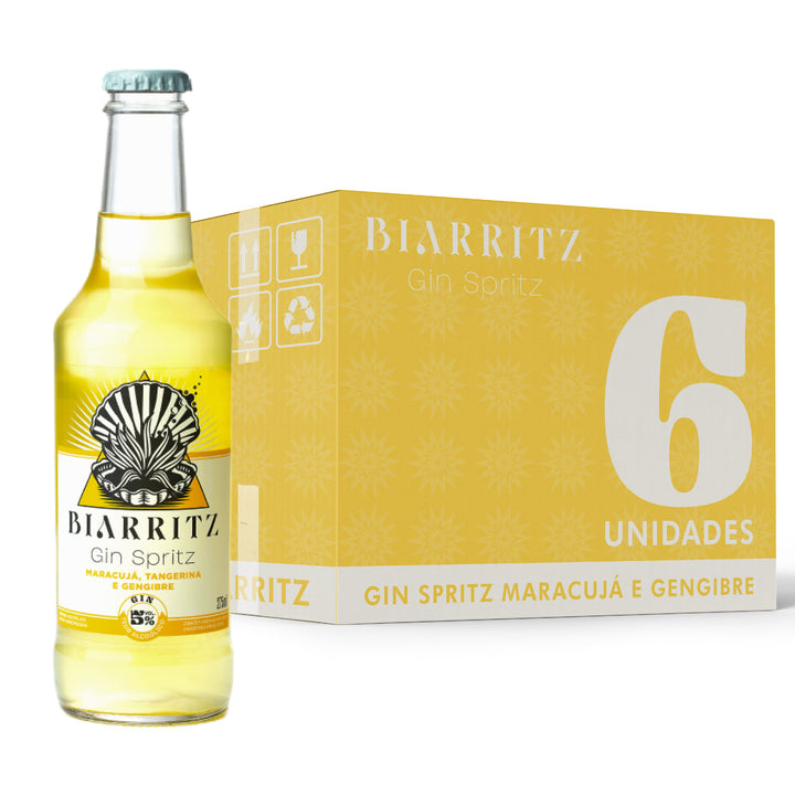 🍊 Maracujá, Tangerina & Gengibre - Longneck 275ml Biarritz Spirit